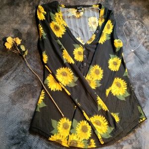 Sunflower Fitted Top